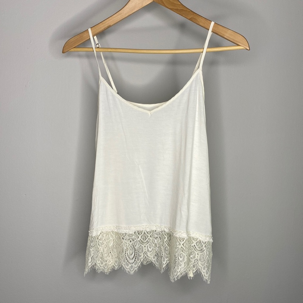 American Eagle Outfitters Lace Hem Tank